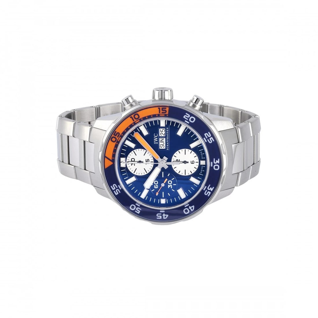 IWC AQUA TIMER CHRONOGRAPH BLUE / SILVER DIAL WATCH - 2