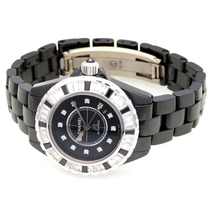 CHANEL BLACK DIAL WATCH - 2