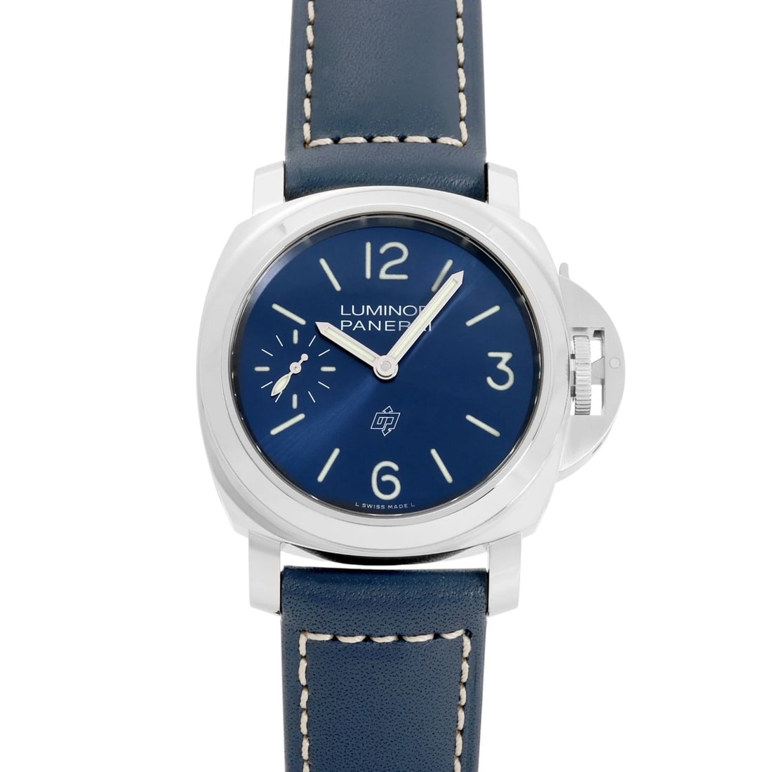 PANERAI LUMINOR BLUE MARE BLUE DIAL WATCH: PANERAI Luminor blue mare blue Dial Watch Brand: PANERAI Type: Wristwatch Material: stainless calf Color: Dial color blue Size: Bracelet size: 20.0cm Case size: 44.0mm Accessories: None Accessories