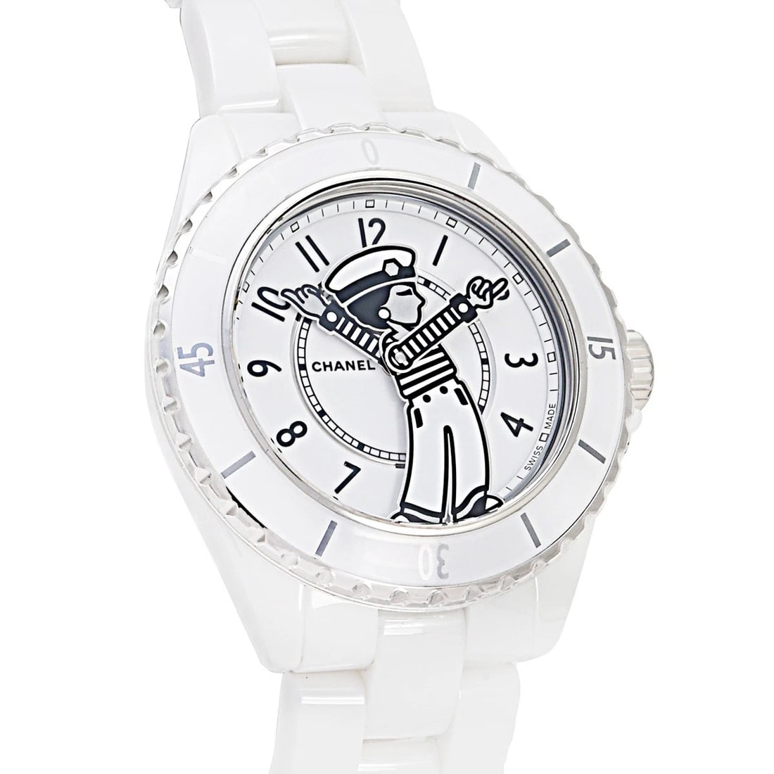 CHANEL WHITE DIAL WATCH - 2