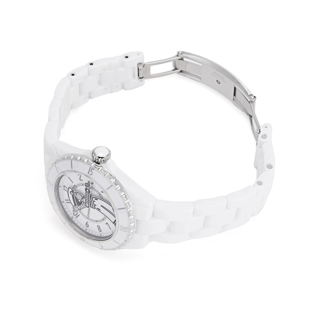 CHANEL WHITE DIAL WATCH - 3