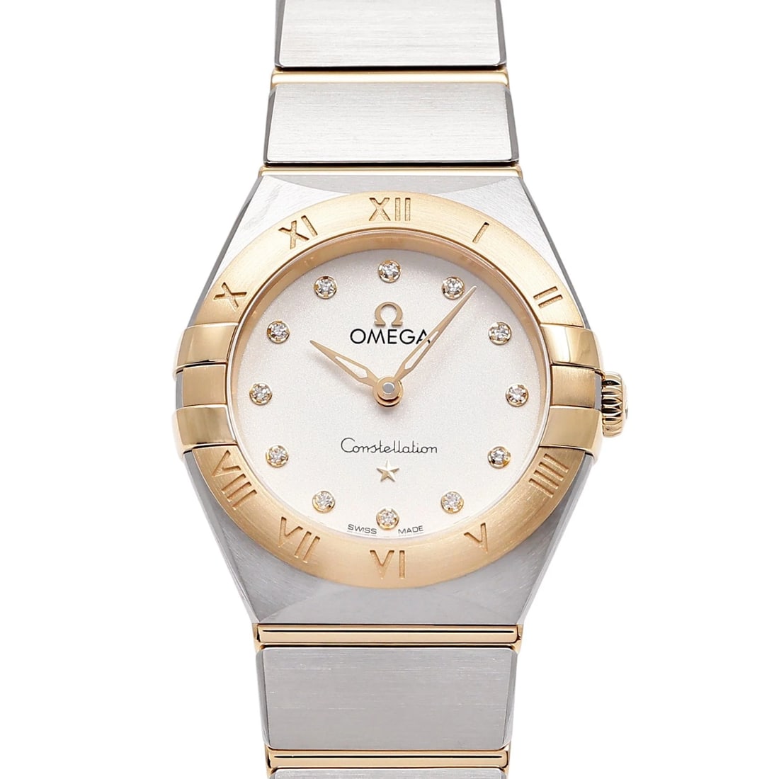OMEGA CONSTELLATION SILVER DIAL WATCH: OMEGA Constellation Silver Dial Watch Brand: OMEGA Type: Wristwatch Material: SS YG Color: Dial color Silver Size: Bracelet size: 18.0cm Case size: 25.0mm Accessories: None Accessories Not