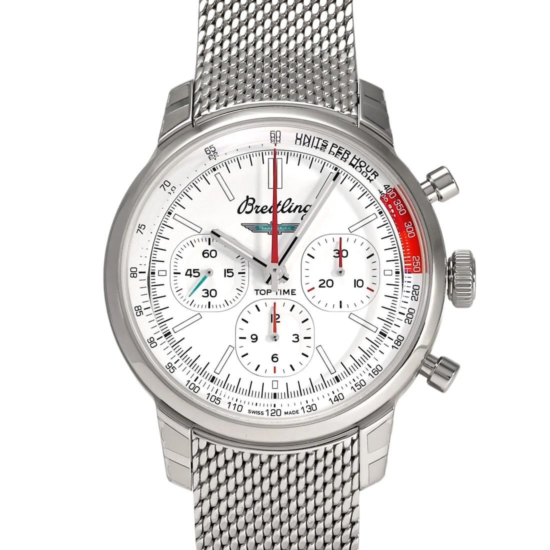 BREITLING TOP TIME B FORD THUNDERBIRD WHITE DIAL WATCH (1 of 3)
