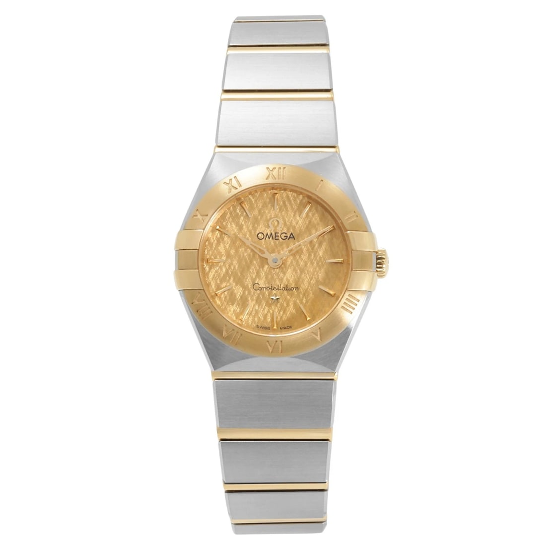 OMEGA CONSTELLATION CHAMPAGNE DIAL WATCH: OMEGA Constellation Champagne Dial Watch Brand: OMEGA Type: Wristwatch Material: stainless / 18k yellow gold, stainless / 18k yellow gold Color: Dial color Champagne Size: Bracelet size: 18.0cm Case s