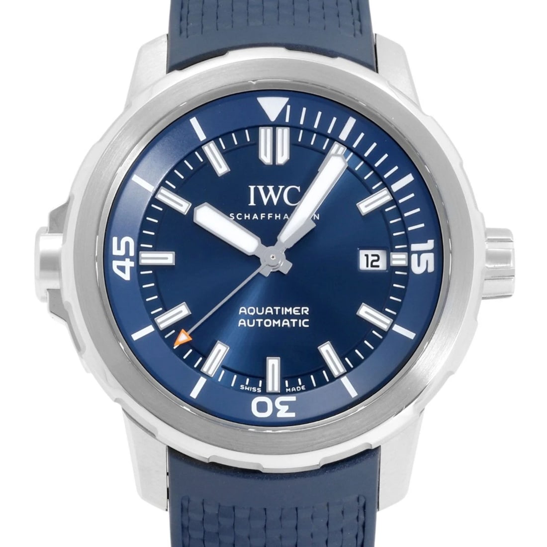 IWC AQUA TIMER AUTOMATIC BLUE DIAL WATCH - 2