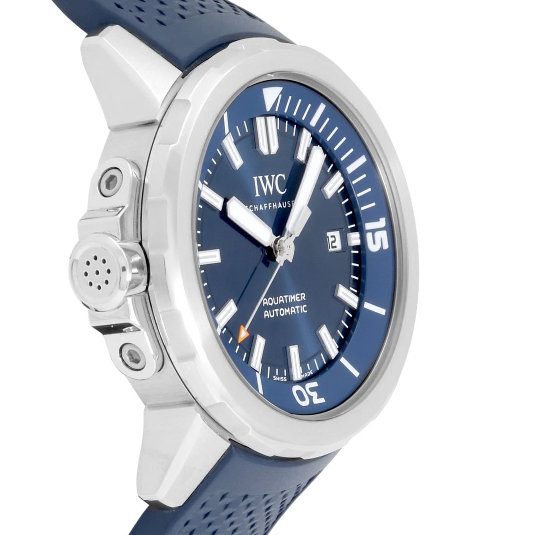 IWC AQUA TIMER AUTOMATIC BLUE DIAL WATCH - 3