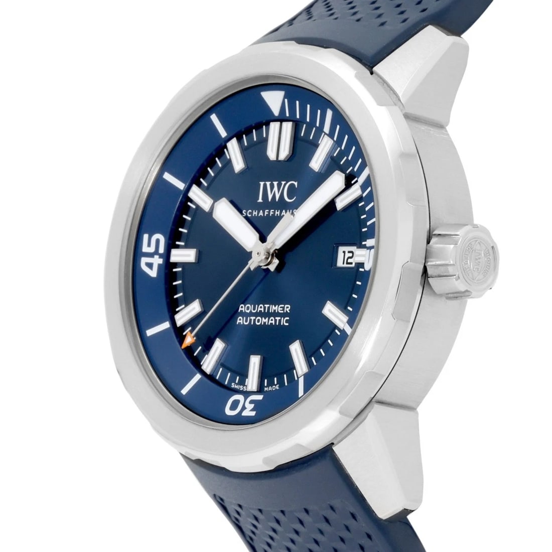 IWC AQUA TIMER AUTOMATIC BLUE DIAL WATCH - 4