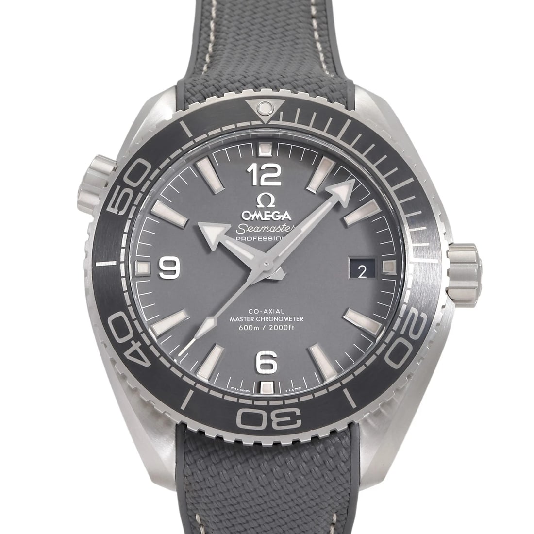 OMEGA SEAMASTER PLANET OCEAN GRAY DIAL WATCH: OMEGA Seamaster Planet Ocean gray Dial Watch Brand: OMEGA Type: Wristwatch Material: SS rubber Color: Dial color gray Size: Bracelet size: 20.0cm Case size: 43.5mm Accessories: None Accessories