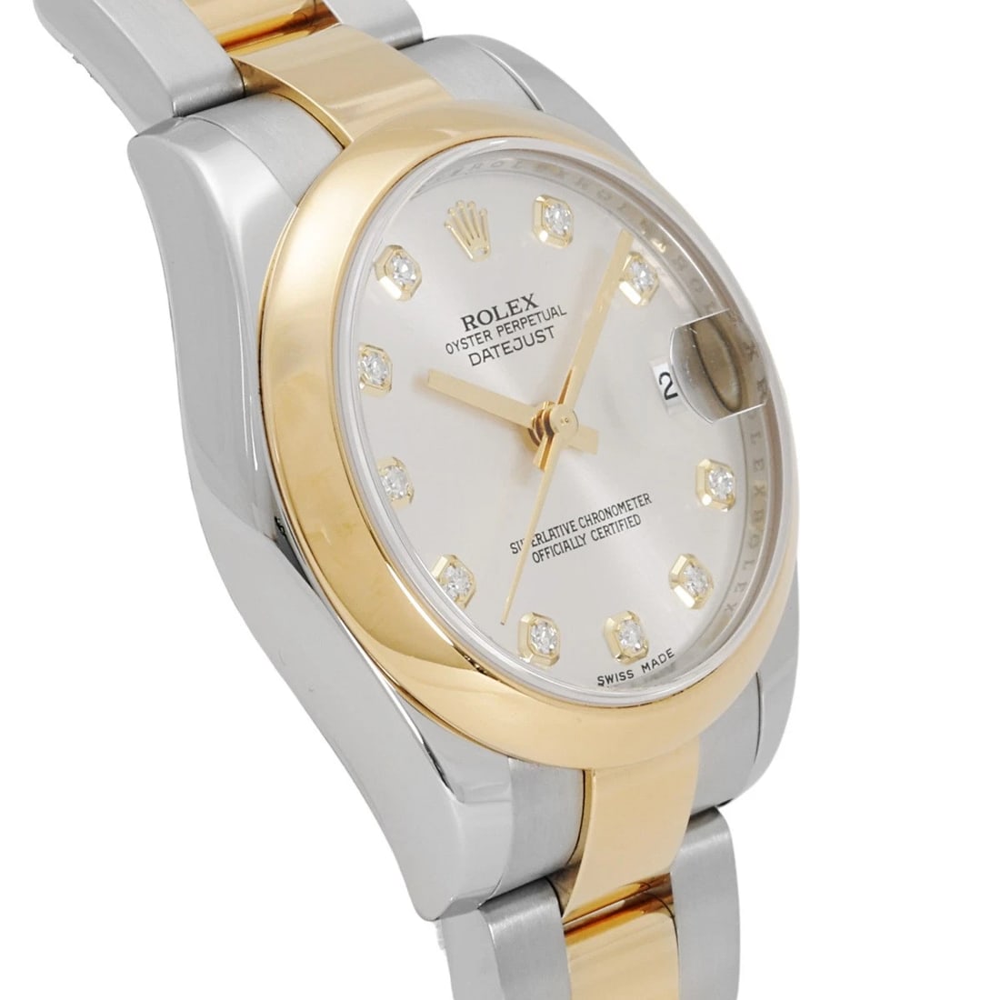 ROLEX DATEJUST SILVER/PD DIAL WATCH - 2