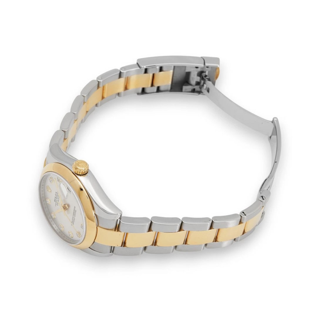 ROLEX DATEJUST SILVER/PD DIAL WATCH - 3