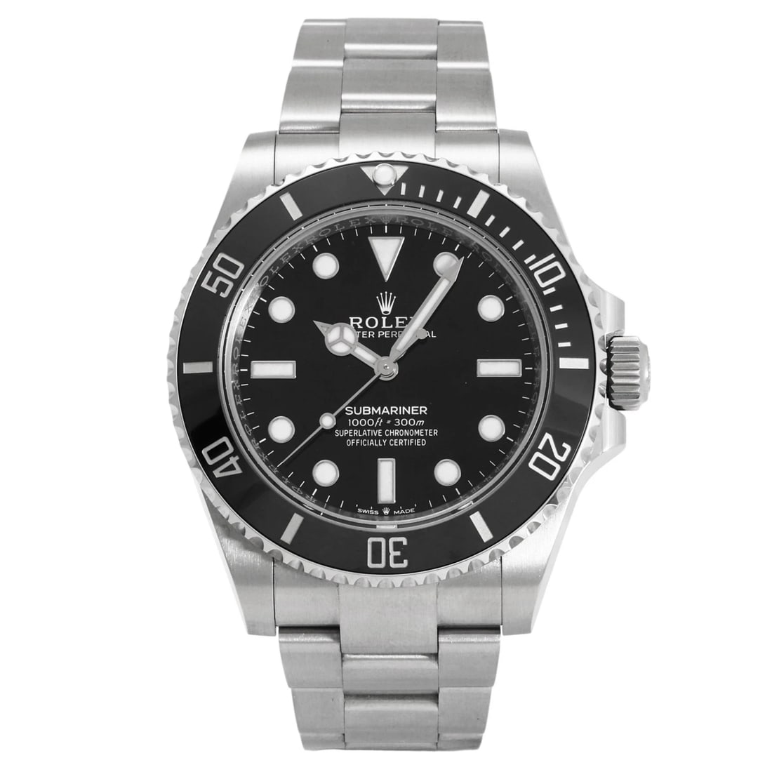 ROLEX SUBMARINER BLACK DIAL WATCH: Rolex Submariner black Dial Watch Brand: Rolex Type: Wristwatch Material: stainless ceramic stainless Color: Dial color black Size: Bracelet size: 20.0cm Case size: 41.0mm Accessories: None