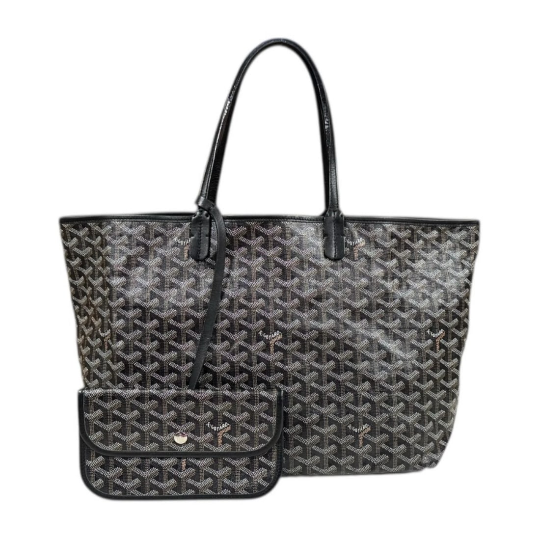 GOYARD TOTE BAG PVC COATED CANVAS: GOYARD Tote Bag PVC coated canvas Brand: GOYARD Type/Style: Tote Bag Material: Exterior Material PVC coated canvas Color: Exterior Color black Size: W13.4 x H10.2 x D5.3inch Handle:15.4inch