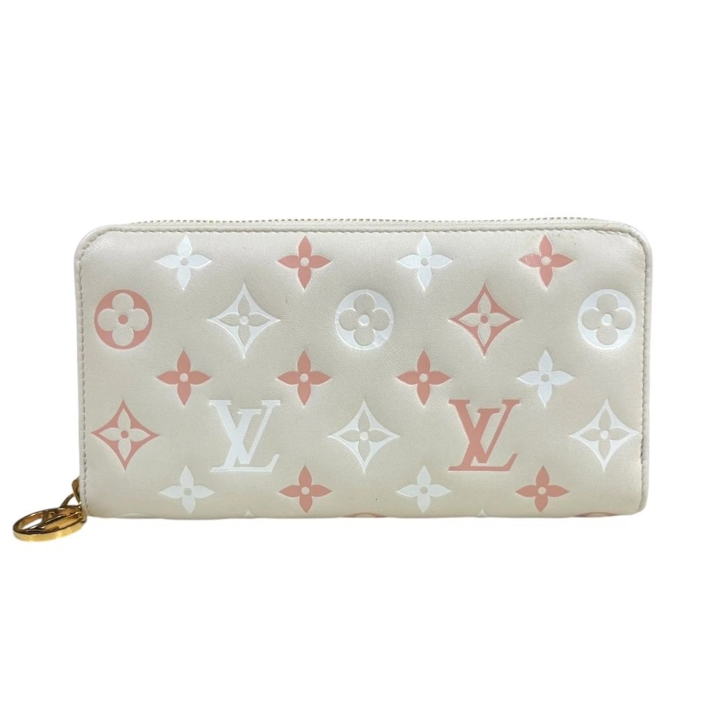 LOUIS VUITTON PURSE M82290 MONOGRAM ZIPPY WALLET: LOUIS VUITTON purse M82290 Monogram Zippy wallet Brand: LOUIS VUITTON Type/Style: purse Material: Exterior Material Embossed leather Color: Exterior Color beige / claim x pink Size: W7.5 x H4.1x D1.2i