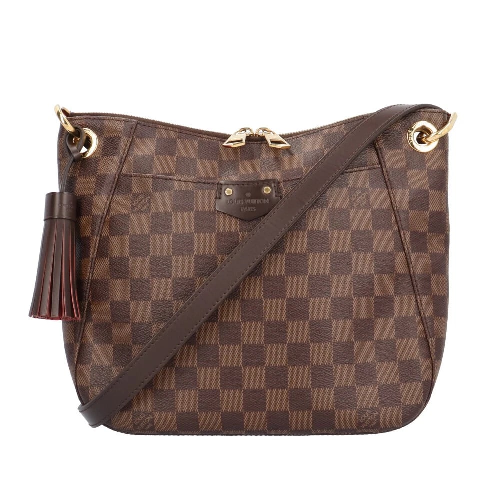 LOUIS VUITTON SHOULDER BAG CROSS BODY DAMIER CANVAS: LOUIS VUITTON Shoulder Bag Cross Body Damier canvas Brand: LOUIS VUITTON Type/Style: Shoulder Bag Material: Exterior Material Damier canvas Color: Exterior Color Brown Size: W9.8 x H9.8 x D1.6inch