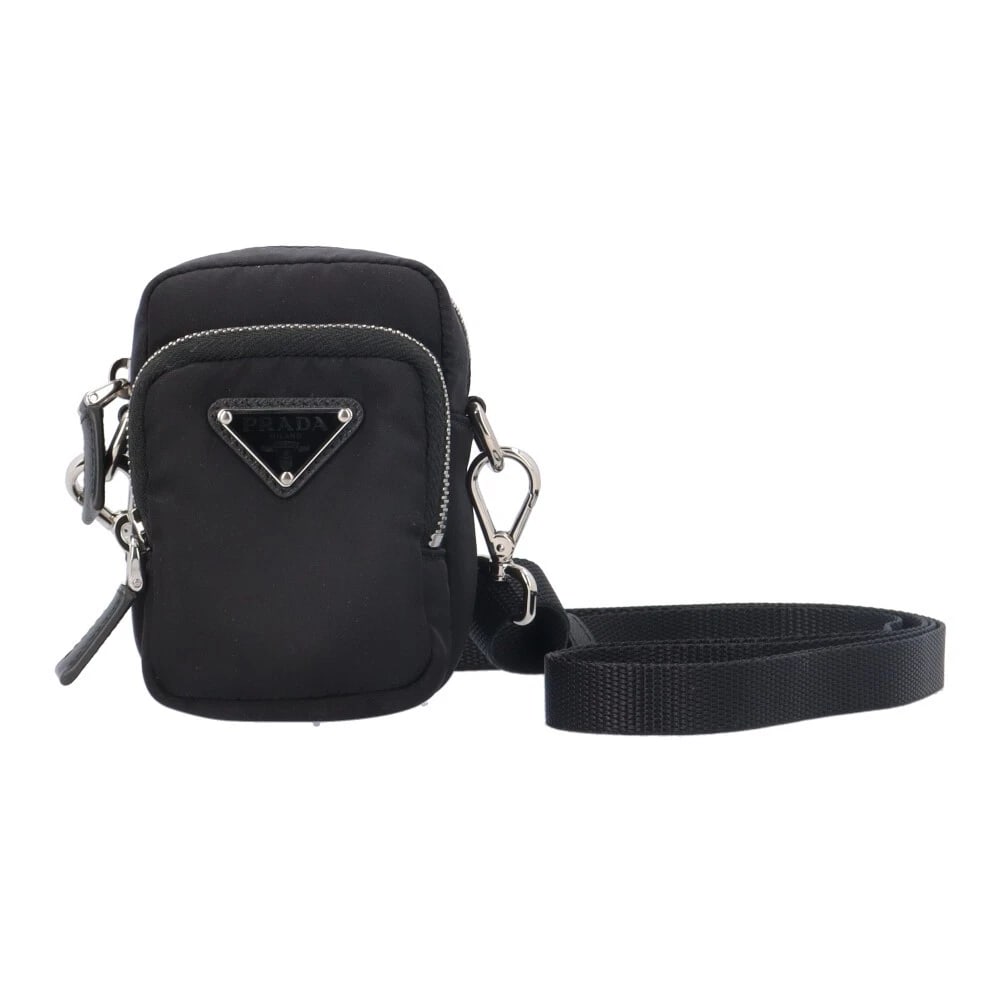 PRADA SHOULDER BAG RENYLON SHOULDER BAG: PRADA Shoulder Bag Renylon Shoulder Bag Brand: PRADA Type/Style: Shoulder Bag Material: Exterior Material Renylon Color: Exterior Color black Size: W2.8 x H3.9 x D2.0inch Accessories: None