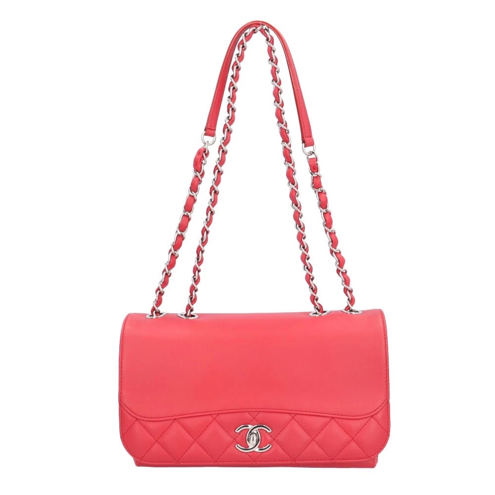 CHANEL SHOULDER BAG LEATHER: CHANEL Shoulder Bag leather Brand: CHANEL Type/Style: Shoulder Bag Material: Exterior Material leather Color: Exterior Color Red Size: W9.4 x H5.5 x D4.3inch Accessories: None Accessories Notice: