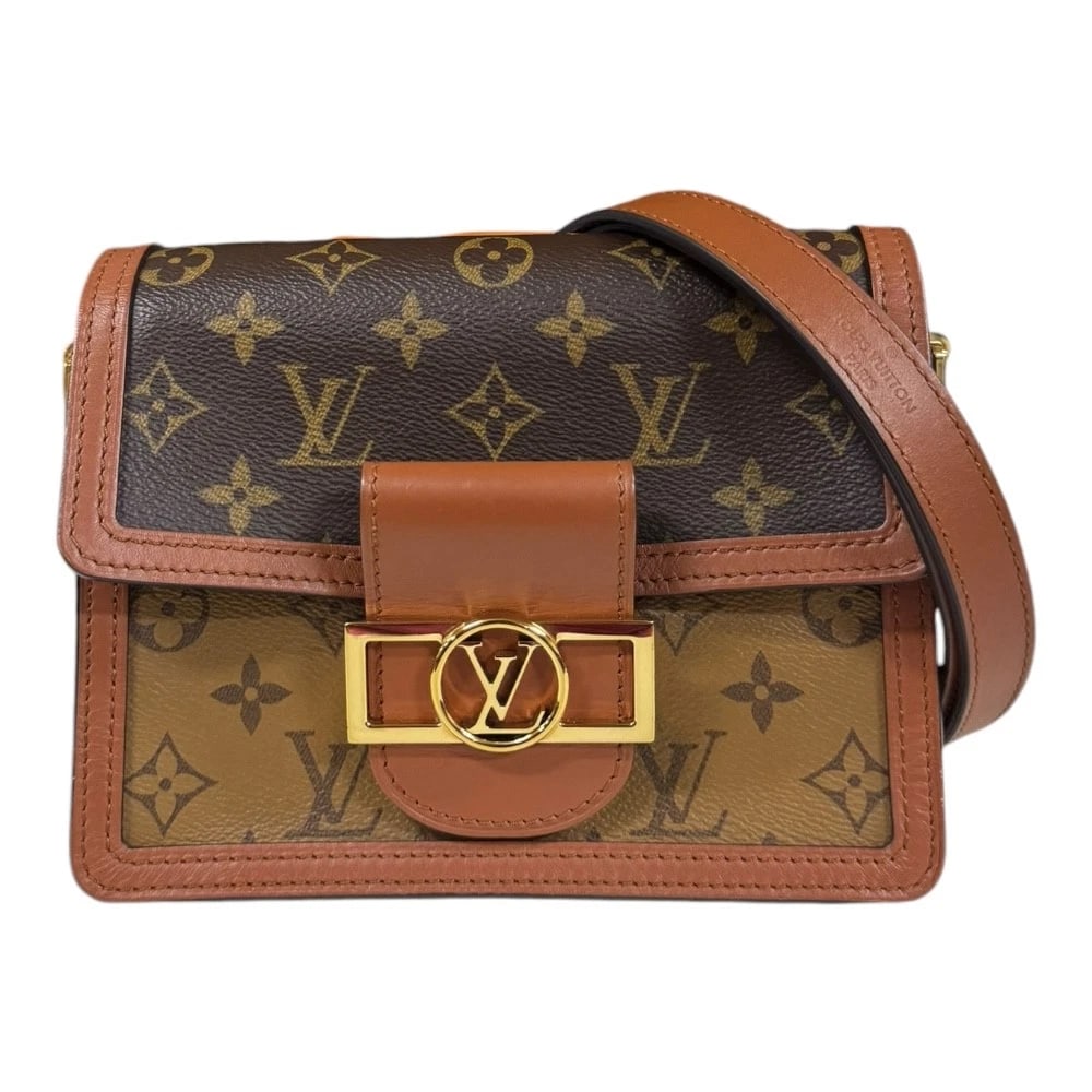 LOUIS VUITTON SHOULDER BAG MONOGRAM REVERSE: LOUIS VUITTON Shoulder Bag Monogram reverse Brand: LOUIS VUITTON Type/Style: Shoulder Bag Material: Exterior Material Monogram canvas Color: Exterior Color Brown Size: W7.9 x H5.9 x D3.7inch Acces