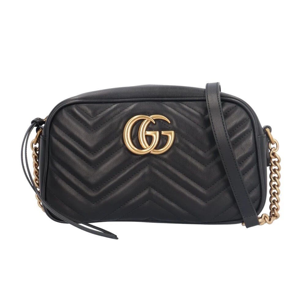 GUCCI SHOULDER BAG CROSS BODY LEATHER: GUCCI Shoulder Bag Cross Body leather Brand: GUCCI Type/Style: Shoulder Bag Material: Exterior Material leather Color: Exterior Color black Size: W9.4 x H5.9 x D2.8inch Accessories: None Accessories