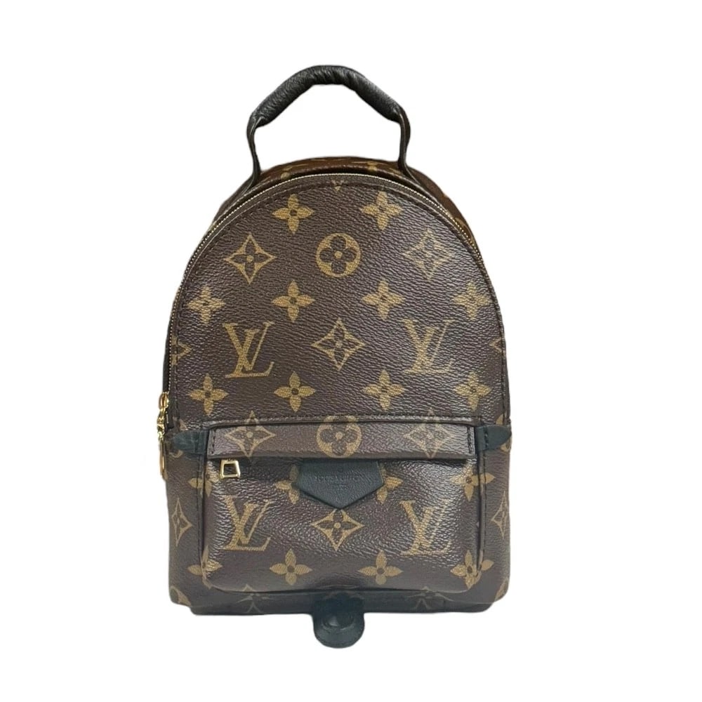 LOUIS VUITTON BACKPACK MONOGRAM CANVAS: LOUIS VUITTON Backpack Monogram canvas Brand: LOUIS VUITTON Type/Style: Backpack Â· Daypack Material: Exterior Material Monogram canvas Color: Exterior Color Brown Size: W6.3 x H8.5 x D3.7inch Acc