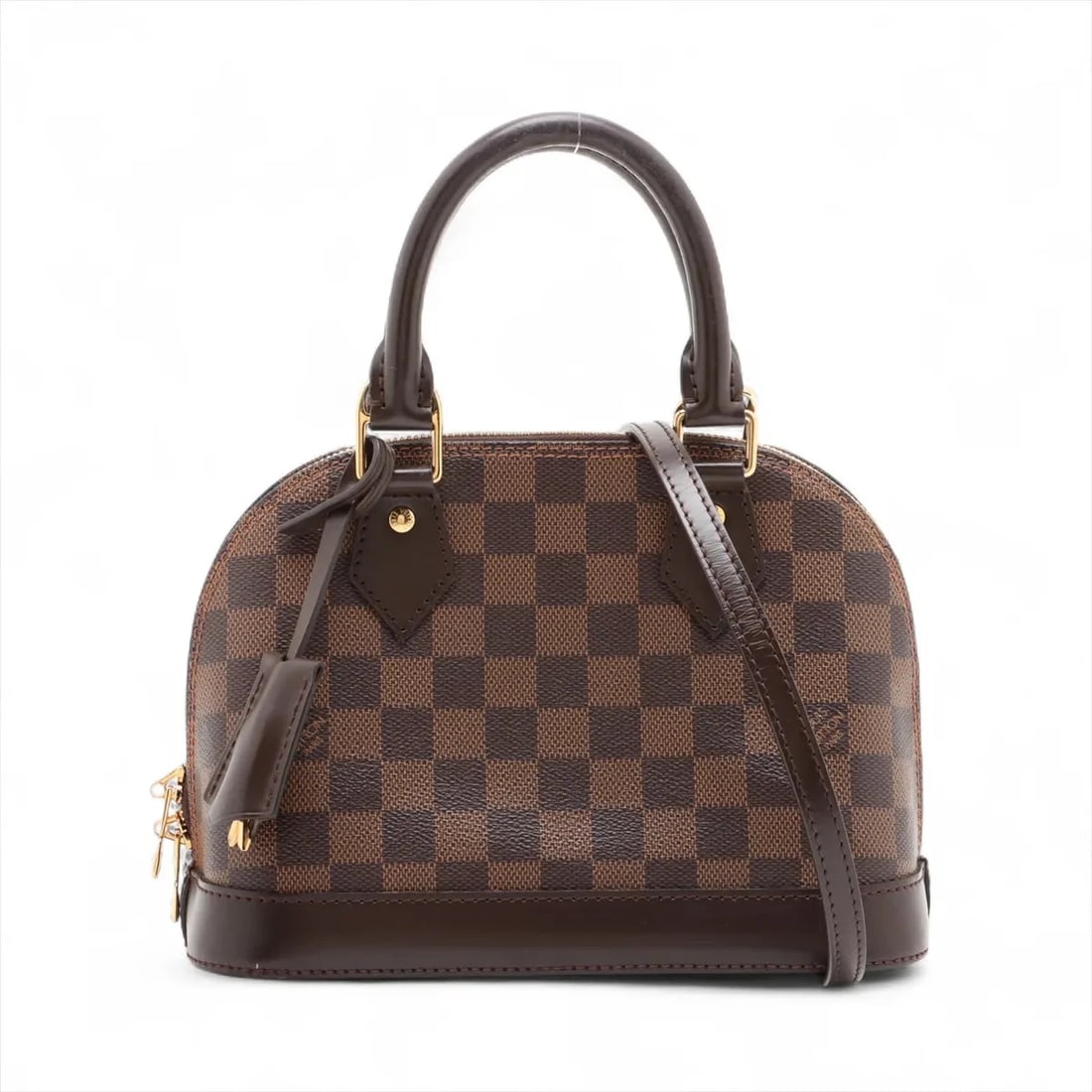 LOUIS VUITTON DAMIER ALMA BB BROWN HANDBAG: Louis Vuitton Damier Alma BB Brown Handbag Brand: Louis Vuitton Type/Style: Hand bag Material: NONE Color: Brown Size: Height:6.5inch Length:9.3inch Depth:4.5inch Handle height:3.7inch Accessories