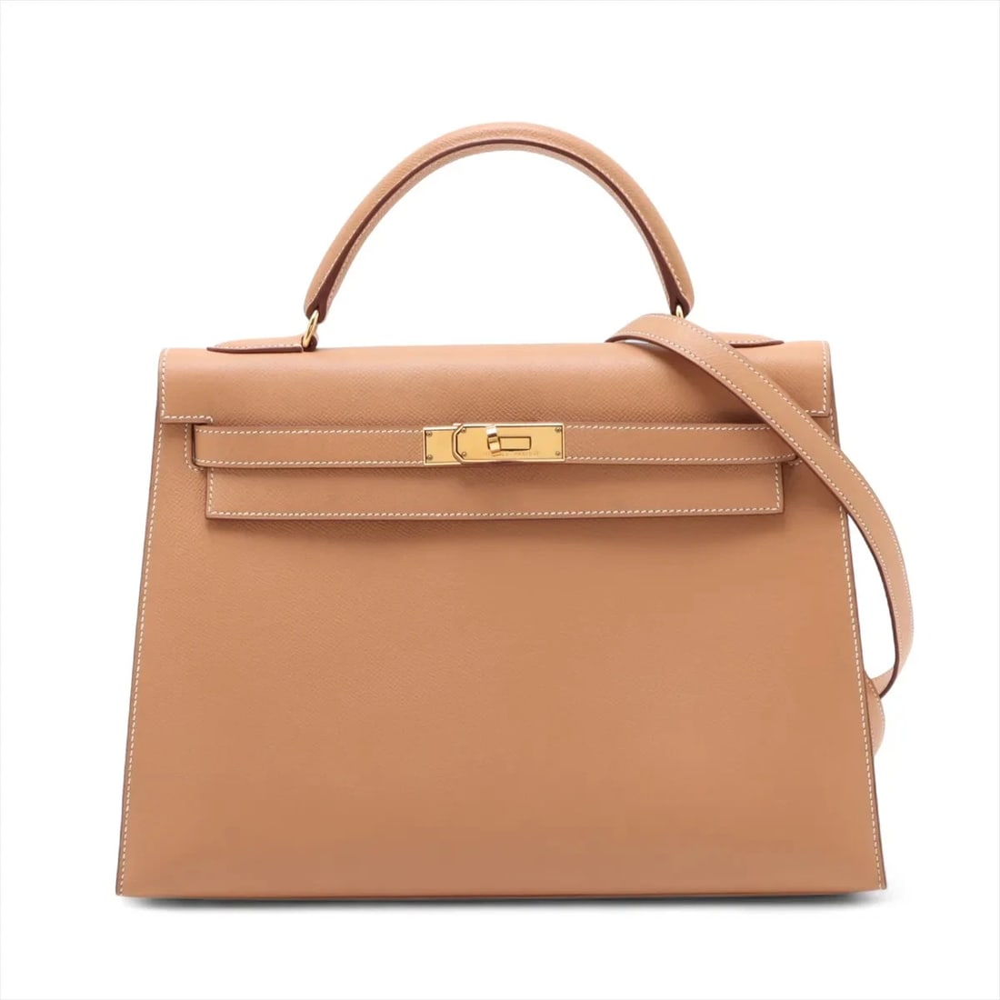 HERMES KELLY 32 SERIE CUSHBELL NATURAL HANDBAG: Hermes Kelly 32 Serie Cushbell Natural Handbag Brand: Hermès Type/Style: Hand bag Material: Cushbell Color: Natural Size: Height:8.9inch Length:12.8inch Depth:4.7inch Handle height:3.3inch Accesso