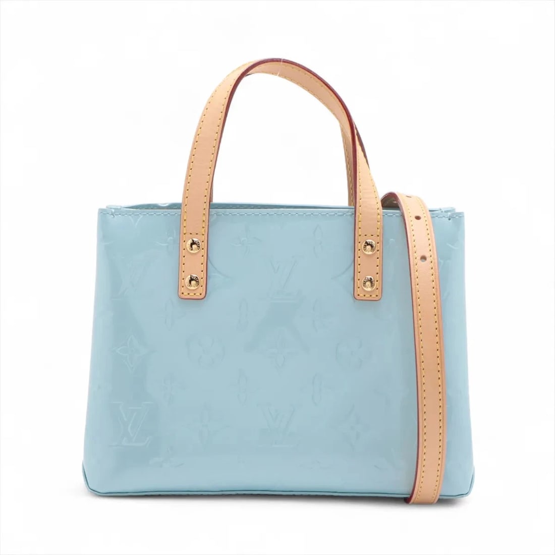 LOUIS VUITTON VERNIS READE PM HANDBAG: Louis Vuitton Vernis Reade PM Handbag Brand: Louis Vuitton Type/Style: Hand bag Material: NONE Color: Blue Size: Height:6.1inch Length:8.1inch Depth:3.9inch Handle height:3.1inch Accessories: None