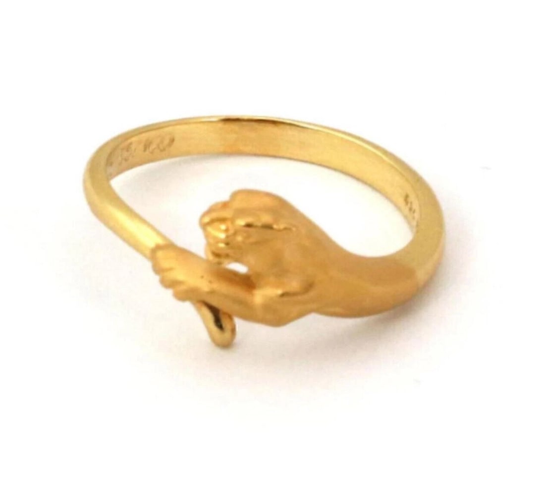 CARRERA Y CARRERA 18K YELLOW GOLD PANTHER RING (1 of 3)