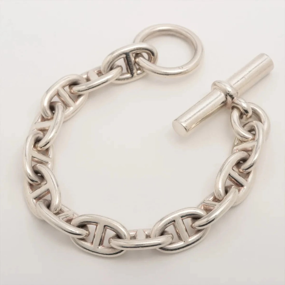 HERMES CHAINE D'ANCRE MM BRACELET: Hermes Chaine d'Ancre MM Bracelet Brand: Hermès Type/Style: Bracelet Material: 925 Color: Not Specified Size: (CM) Bracelet length:13.5 (Inch) Bracelet Length:5.3inch Accessories: None Accessories
