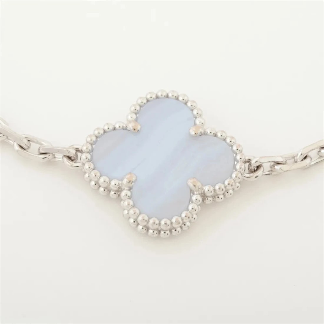 VAN CLEEF & ARPELS CHALCEDONY BRACELET 750(WG) - 2