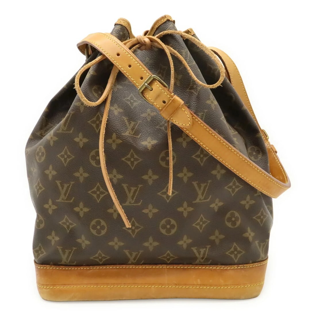LOUIS VUITTON MONOGRAM NOE SHOULDER BAG: Louis Vuitton Monogram Noe Shoulder Bag Brand: Louis Vuitton Type/Style: Shoulder bag Material: Monogram , Canvas , PVC , Coated canvas Color: Brown Size: (HxWxD) 35cm x 26cm x 18.5cm / 13.77'' x 10.2