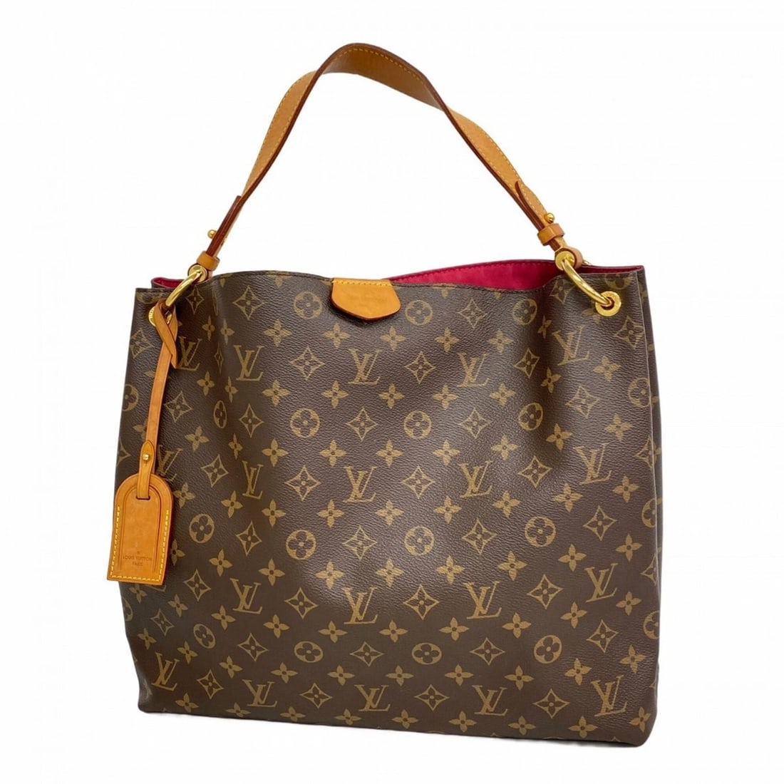 LOUIS VUITTON MONOGRAM GRACEFUL MM SHOULDER BAG: Louis Vuitton Monogram Graceful MM Shoulder Bag Brand: Louis Vuitton Type/Style: Shoulder bag Material: Monogram Color: Pivoine Size: (HxWxD) 32cm x 35cm x 13cm / 12.59'' x 13.77'' x 5.11'' Access