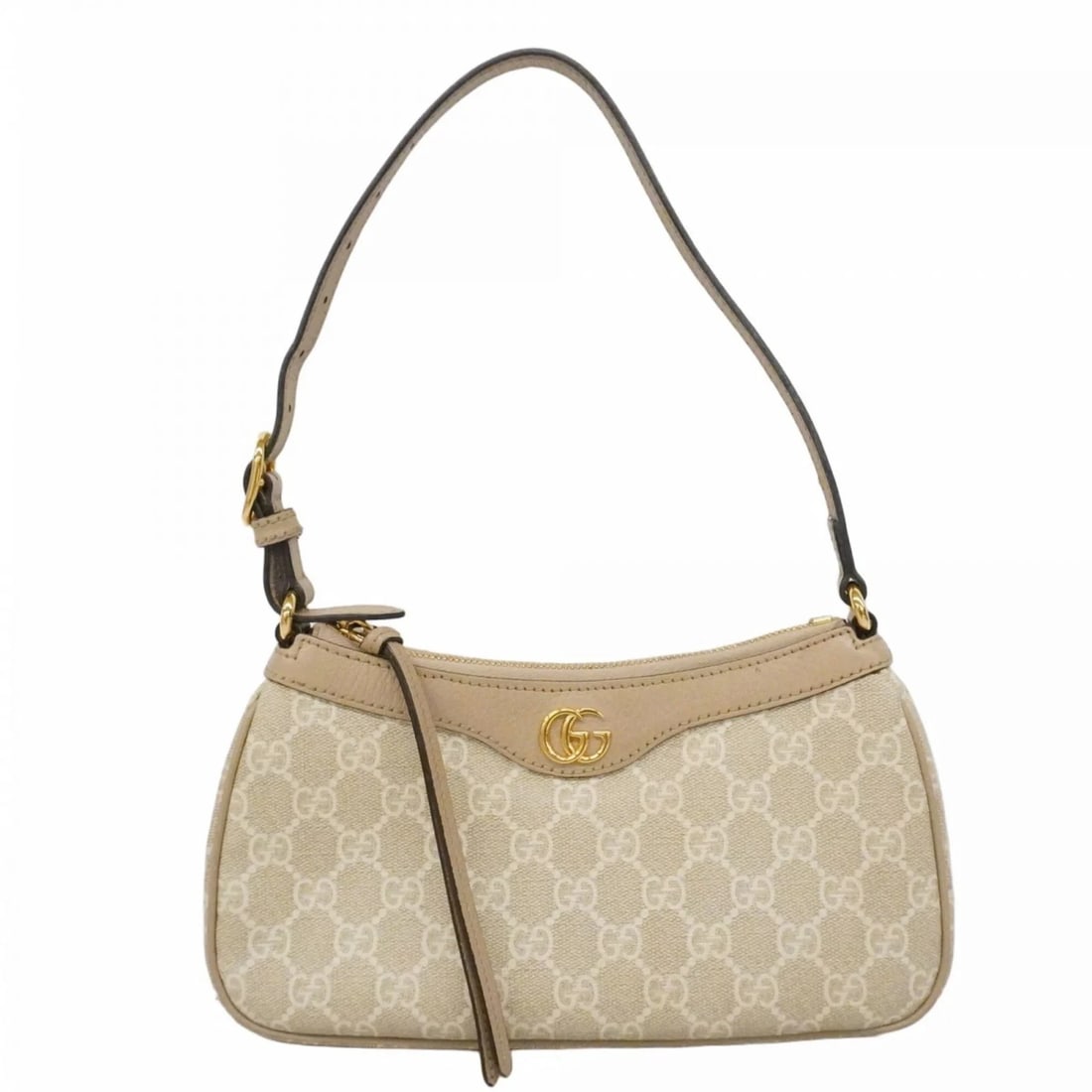 GUCCI GG MARMONT SUPREME HANDBAG: Gucci GG Marmont Supreme handbag Brand: Gucci Type/Style: Handbag Material: PVC Color: Beige Size: (HxWxD) 12.5cm x 25cm x 6cm / 4.92'' x 9.84'' x 2.36'' Accessories: None Accessories Noti
