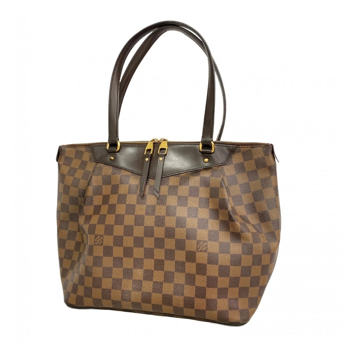 LOUIS VUITTON DAMIER WESTMINSTER GM TOTE BAG: Louis Vuitton Damier Westminster GM Tote Bag Brand: Louis Vuitton Type/Style: Tote bag Material: None Color: Ebene Size: (HxWxD) 27cm x 30cm x 17cm / 10.62'' x 11.81'' x 6.69'' Accessories: None <