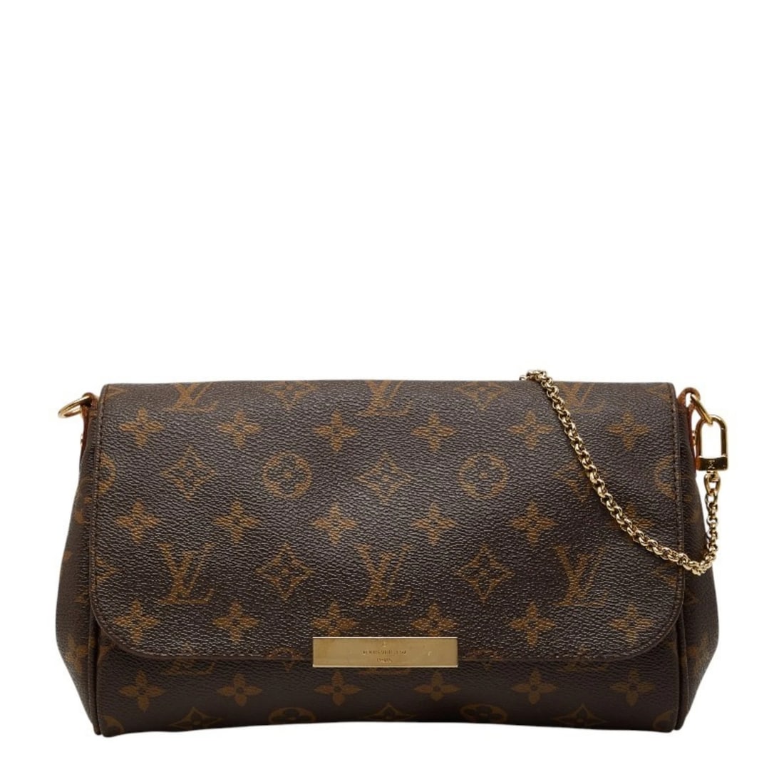 LOUIS VUITTON MONOGRAM FAVORITE MM HANDBAG/SHOULDER BAG: Louis Vuitton Monogram Favorite MM Handbag/Shoulder Bag Brand: Louis Vuitton Type/Style: Handbag, Shoulder bag Material: PVC , Leather Color: Brown Size: (HxWxD) 15cm x 24cm x 4cm / 5.9'' x 9.44'' x