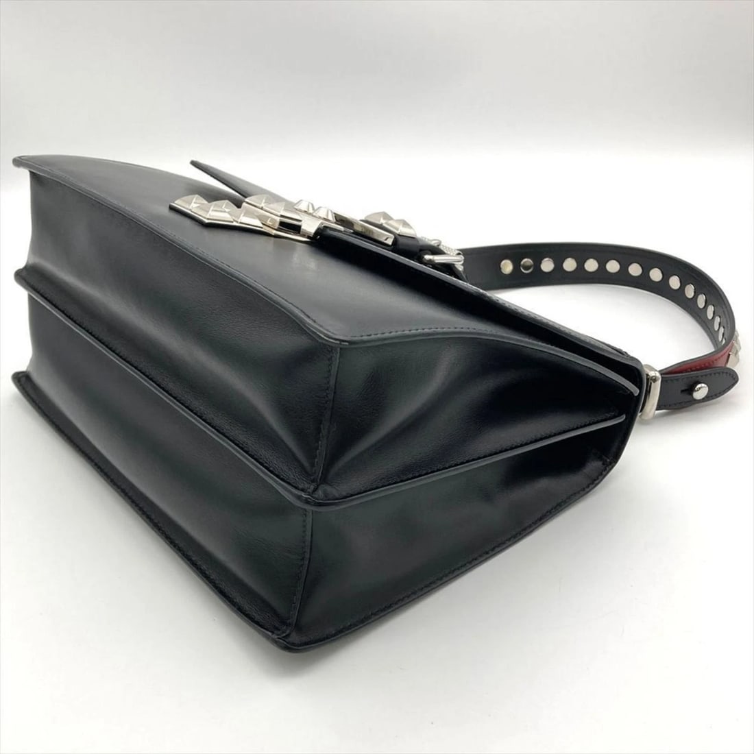 PRADA PRADA STUDDED SHOULDER BAG 2-WAY - 4