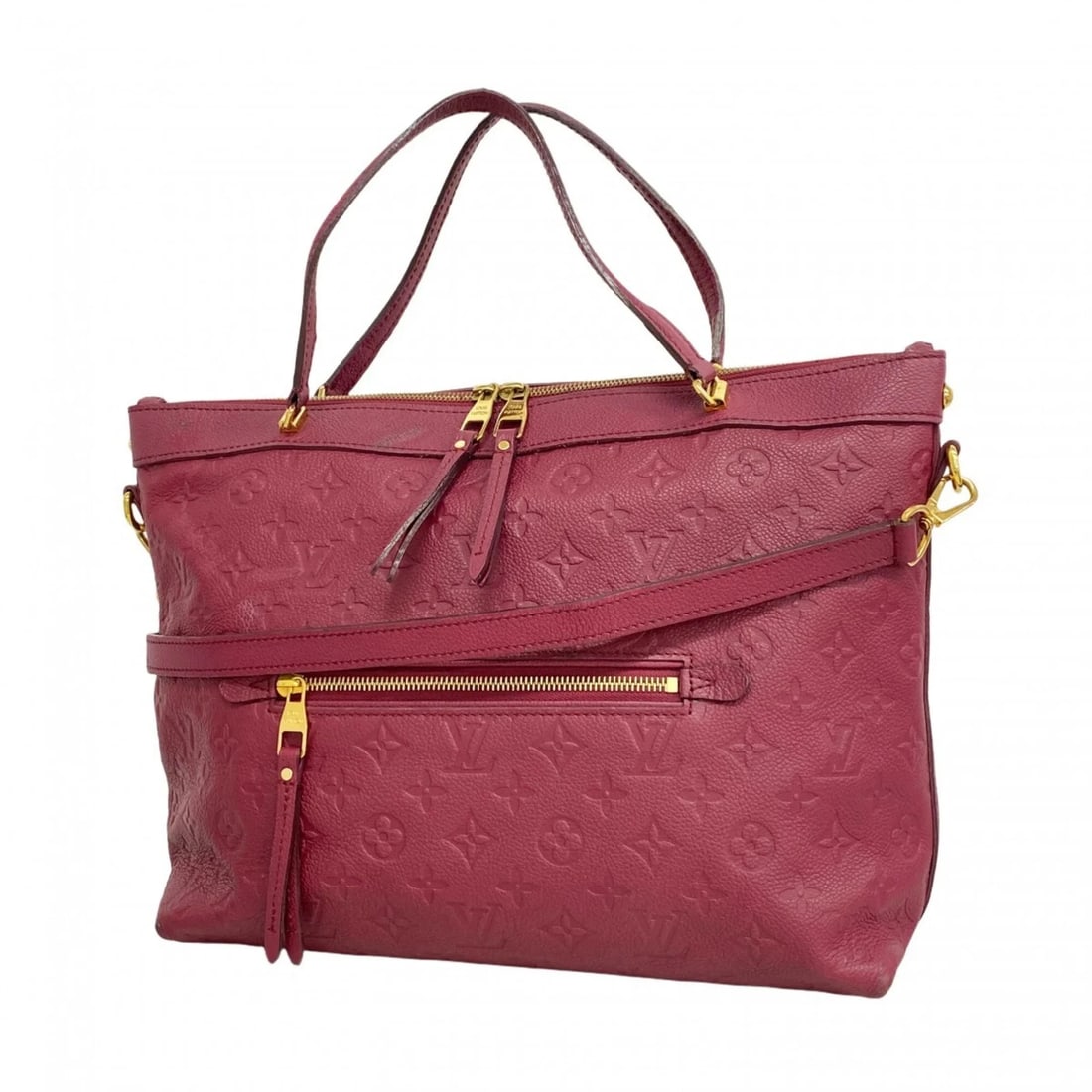 LOUIS VUITTON MONOGRAM EMPREINTE BASTILLE MM TOTE BAG: Louis Vuitton Monogram Empreinte Bastille MM Tote Bag Brand: Louis Vuitton Type/Style: Tote bag Material: None Color: Aurore Size: (HxWxD) 29cm x 33cm x 13cm / 11.41'' x 12.99'' x 5.11'' Accessories: