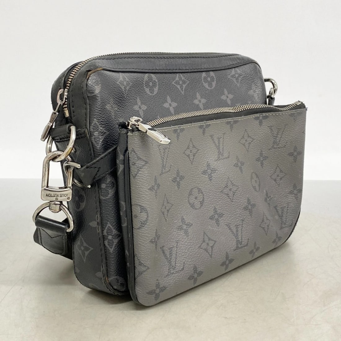 LOUIS VUITTON MONOGRAM ECLIPSE TRIO SHOULDER BAG - 2