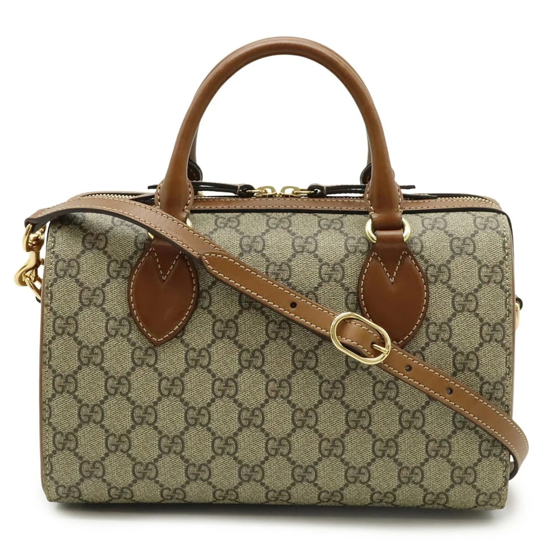 GUCCI GG SUPREME HANDBAG/SHOULDER BAG: GUCCI GG Supreme handbag/shoulder bag Brand: Gucci Type/Style: Handbag, Shoulder bag Material: GG Supreme , Canvas , Leather Color: Beige, Brown Size: (HxWxD) 16.5cm x 26cm x 14.5cm / 6.49'' x