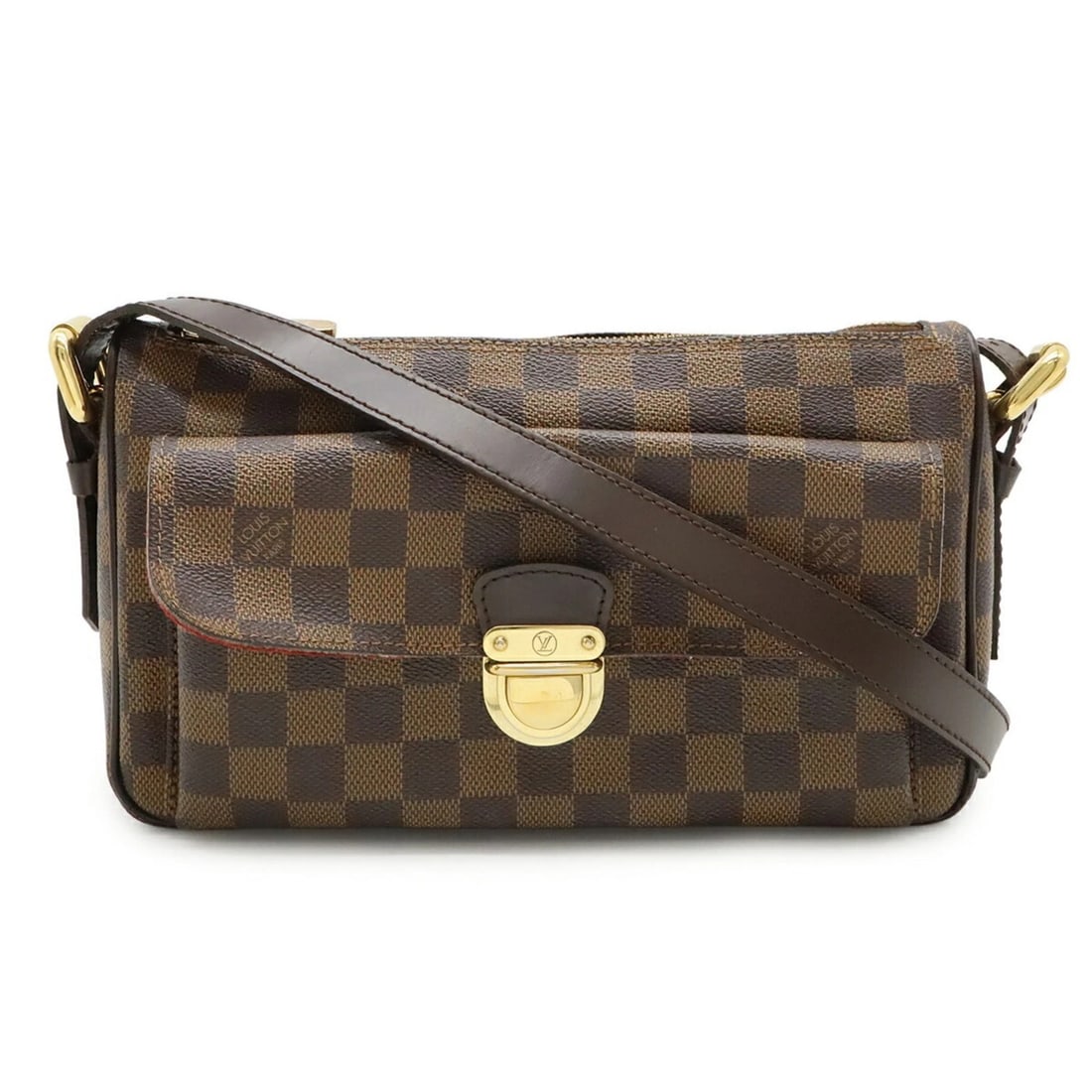 LOUIS VUITTON DAMIER RAVELLO GM SHOULDER BAG: LOUIS VUITTON Damier Ravello GM Shoulder Bag Brand: Louis Vuitton Type/Style: Shoulder bag Material: PVC Color: Brown Size: (HxWxD) 15.5cm x 26cm x 8cm / 6.1'' x 10.23'' x 3.14'' Accessories: None
