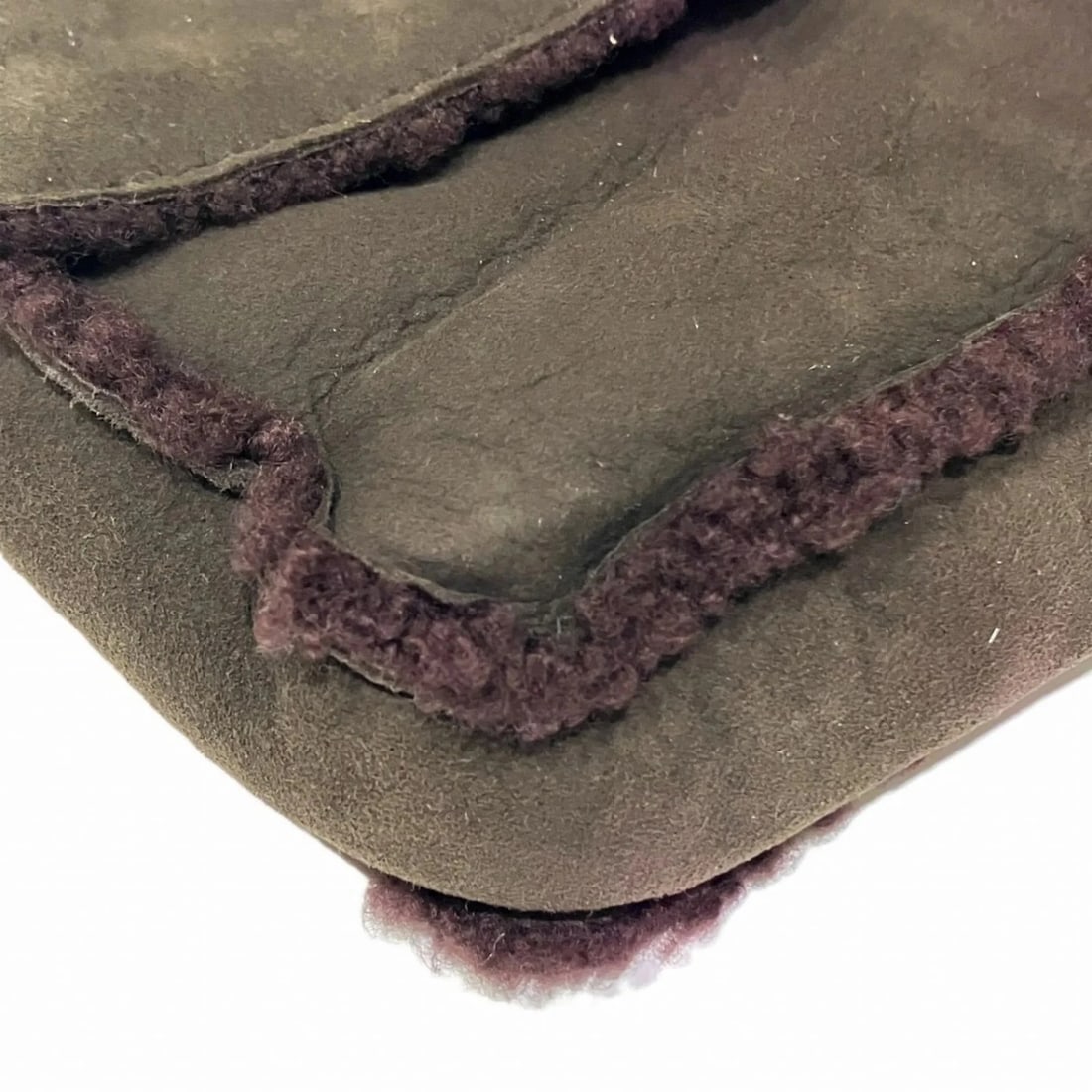 CHANEL COCO MARK SHEARLING CLUTCH BAG - 4
