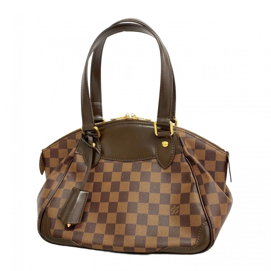 LOUIS VUITTON DAMIER VERONA PM HANDBAG: Louis Vuitton Damier Verona PM Handbag Brand: Louis Vuitton Type/Style: Handbag Material: None Color: Ebene Size: (HxWxD) 21cm x 28cm x 15cm / 8.26'' x 11.02'' x 5.9'' Accessories: None Ac