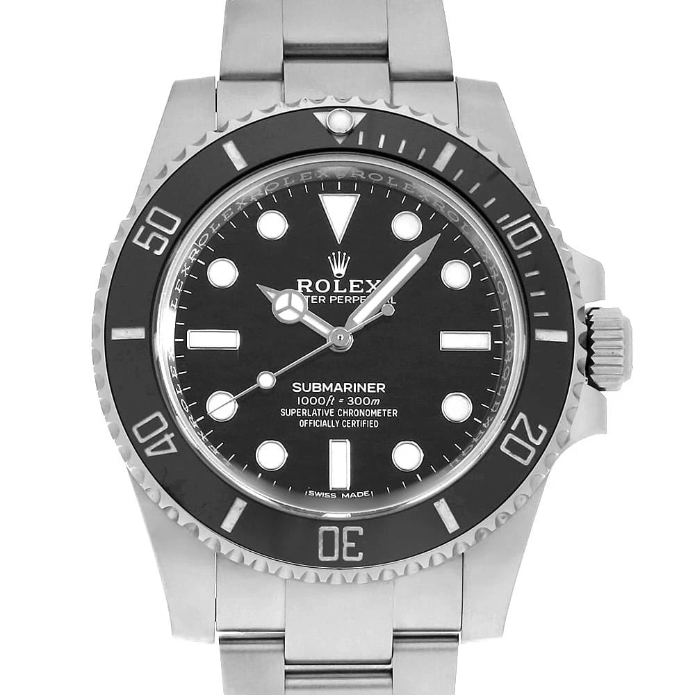 ROLEX SUBMARINER BLACK WATCH: ROLEX SUBMARINER black Watch Brand: ROLEX Type: Wrist watch Material: Band Material Stainless Steel, Case Material Stainless Steel Color: Dial Color Black Size: Case:W40mm Circumference of Wrist:20.5c
