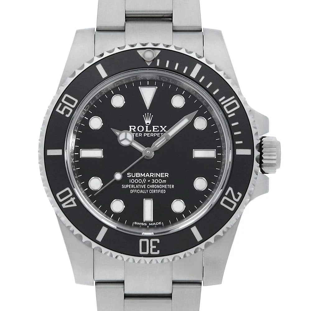 ROLEX SUBMARINER BLACK WATCH: ROLEX SUBMARINER black Watch Brand: ROLEX Type: Wrist watch Material: Band Material Stainless Steel, Case Material Stainless Steel Color: Dial Color Black Size: Case:W40mm Circumference of Wrist:21.5c