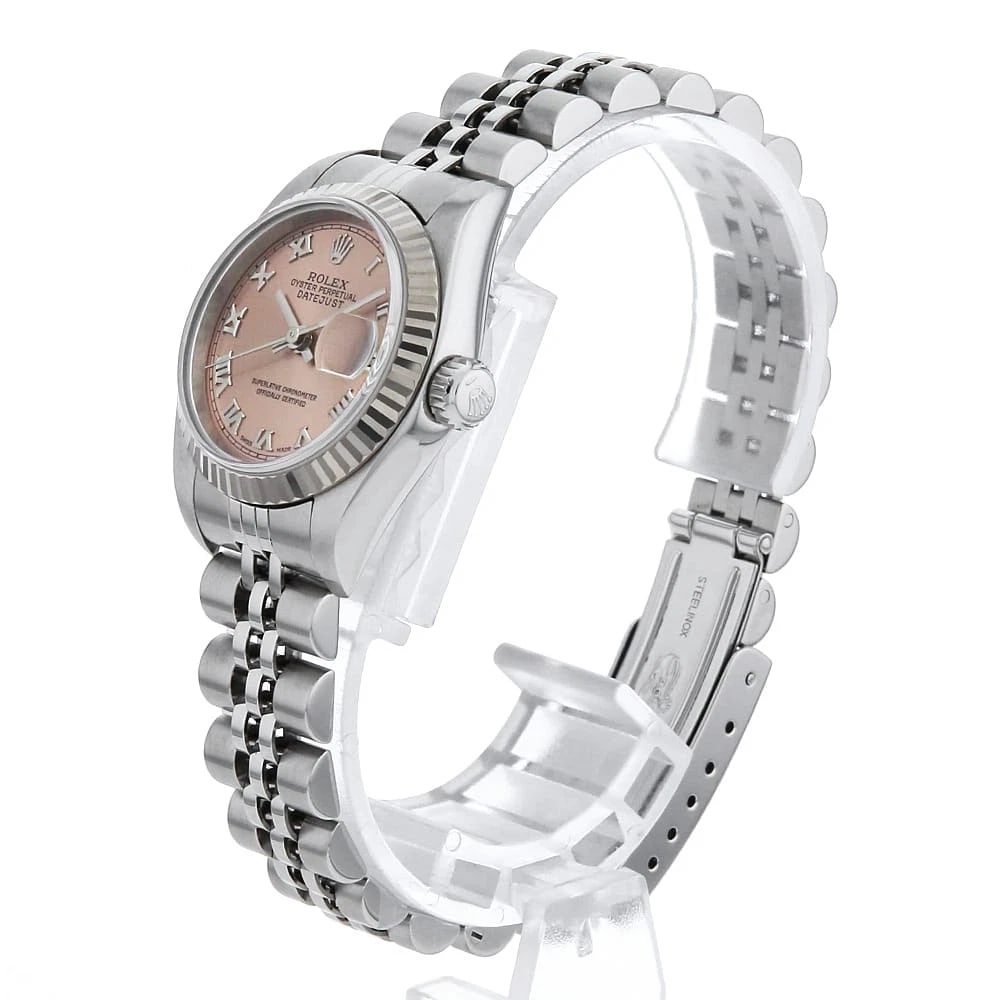 ROLEX DATEJUST PINK WATCH - 2