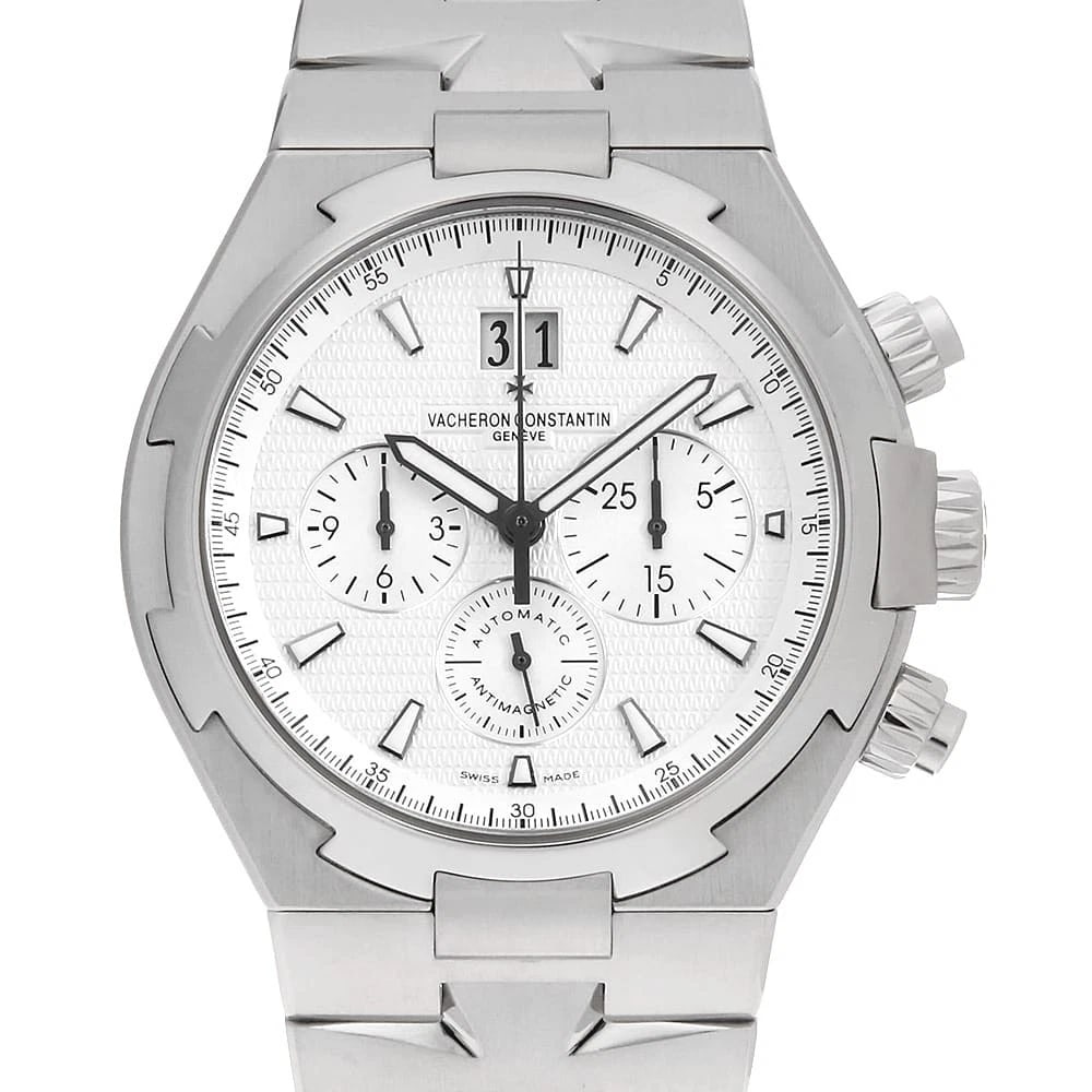 VACHERON CONSTANTIN OVERSEAS CHRONOGRAPH WATCH: VACHERON CONSTANTIN Overseas chronograph Watch Brand: VACHERON CONSTANTIN Type: Wrist watch Material: Band Material Stainless Steel, Case Material Stainless Steel Color: Dial Color Silver Size: