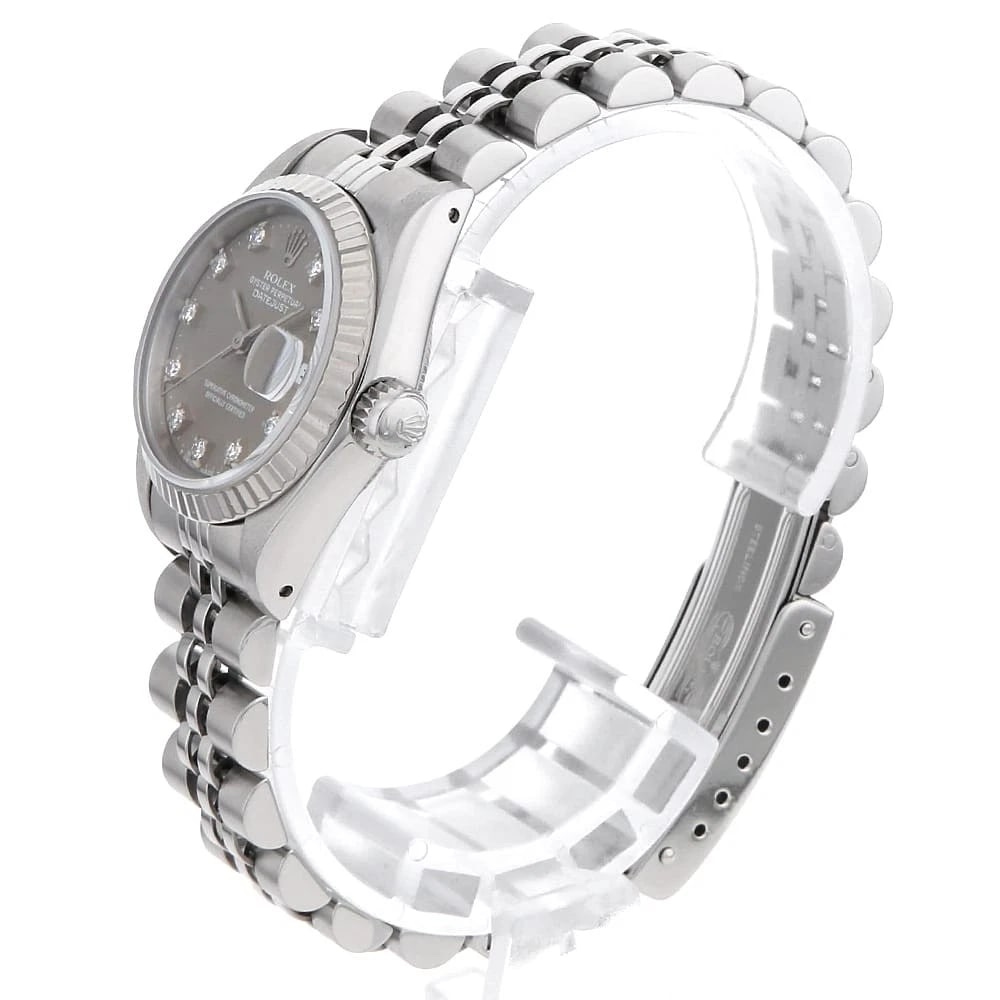 ROLEX DATEJUST DIAMOND GRAY WATCH - 2