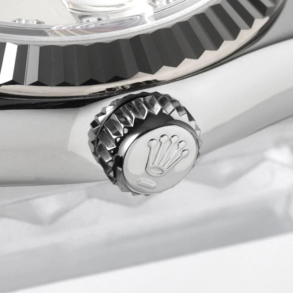 ROLEX DATEJUST BLACK WATCH - 5