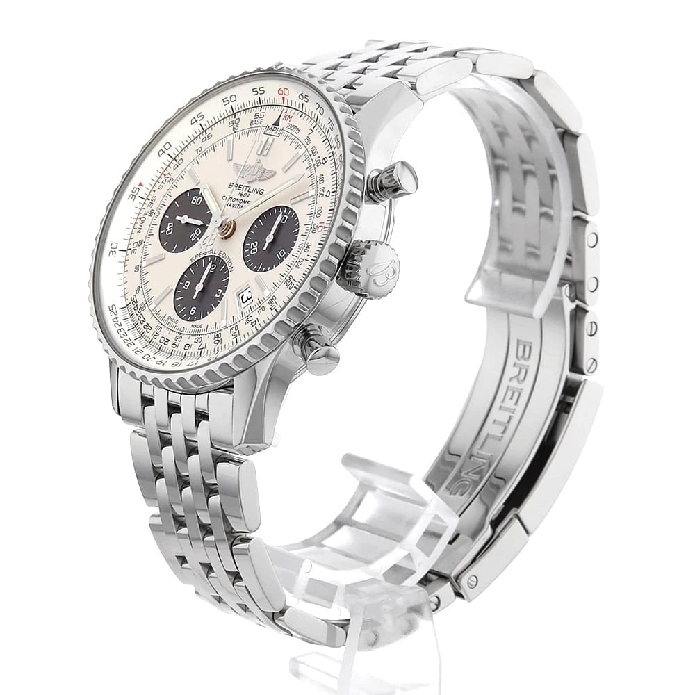 BREITLING NAVITIMER SILVER GRAY WATCH - 2