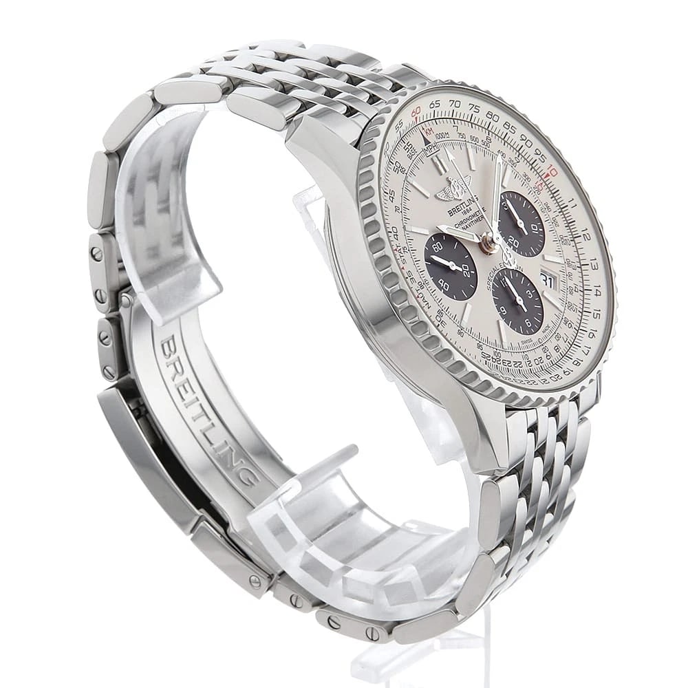 BREITLING NAVITIMER SILVER GRAY WATCH - 3