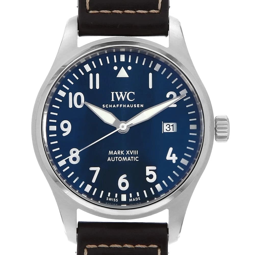 IWC PILOT'S WATCH PETITE PRINCE WATCH: IWC Pilot's Watch Petite Prince Watch Brand: IWC Type: Wrist watch Material: Band Material Calfskin, Case Material Stainless Steel Color: Dial color Blue Size: Case:W40mm Accessories: None